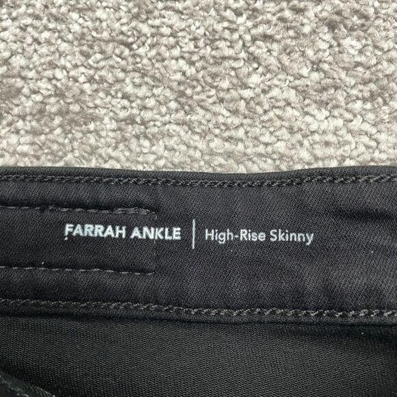 AG Adriano Goldschmied Farrah Ankle High Rise Skinny Jeans Women 25R Black 26x29 - Picture 8 of 16